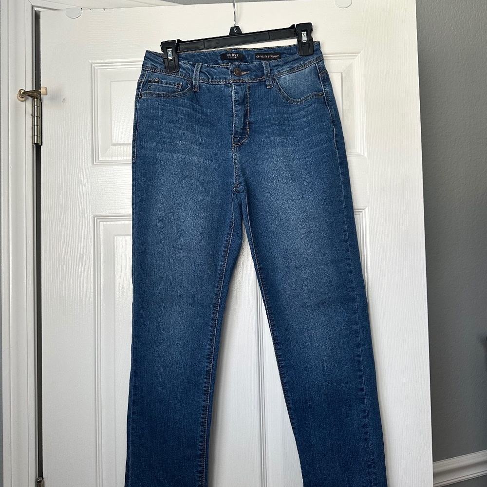 Curve Appeal  jeans - straight leg.  LIKE NEW!  SUPER CUTE AND COMFY!